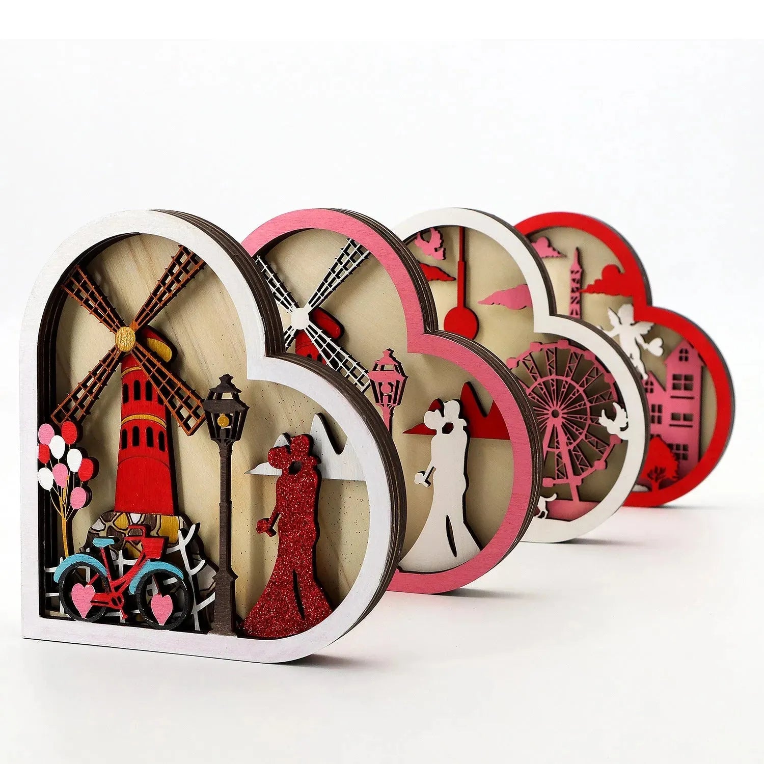 Express Your Love with the Valentine's Day Ferris Wheel Shape Decoration - Bellarte Enchanté Express Your Love with the Valentine's Day Ferris Wheel Shape Decoration
